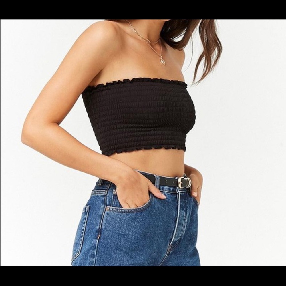 Express size L tube top, back, stretchy